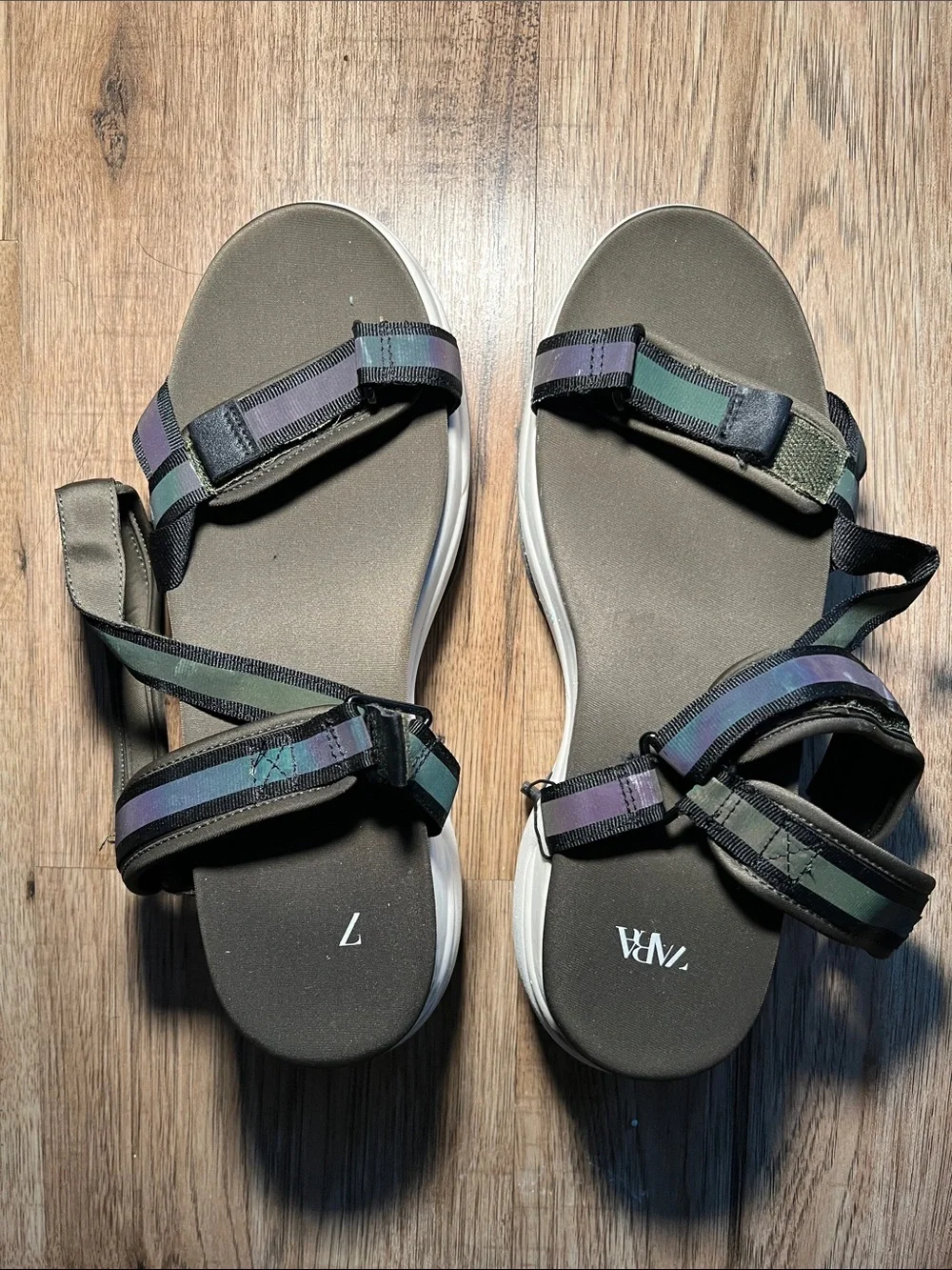 Zara Thick Soled Athletic Sandals Size 41 or 10
